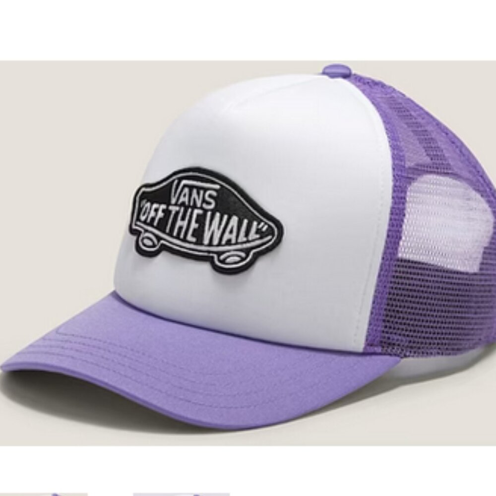 Vans Classic Patch Trucker Hat Youth One Size Women's S/M Purple Haze NWT